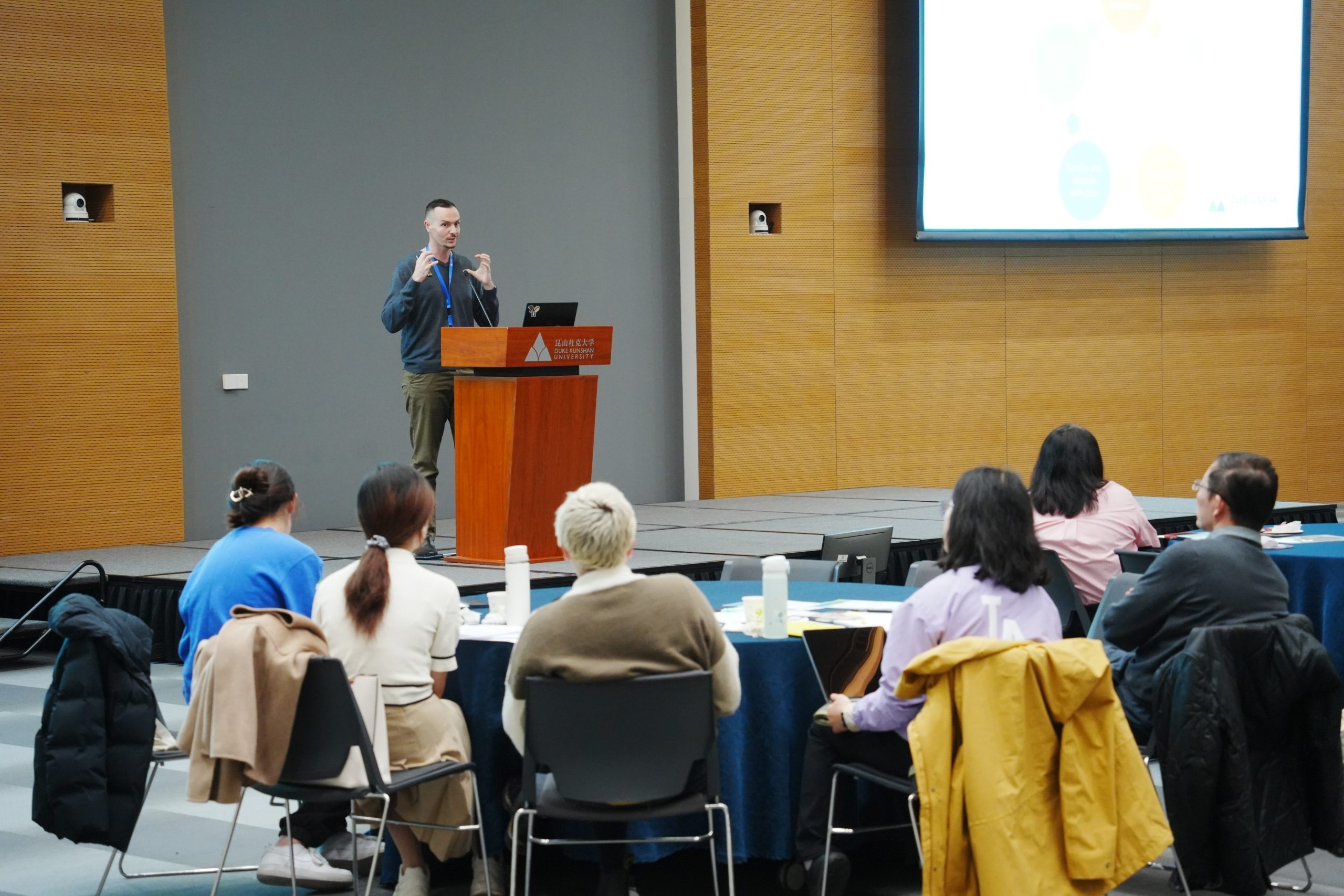 Prof. Joseph Davies during the lightning talk