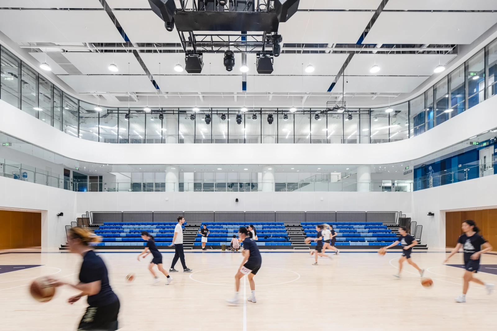 Primary basketball court with 180 seats for spectators