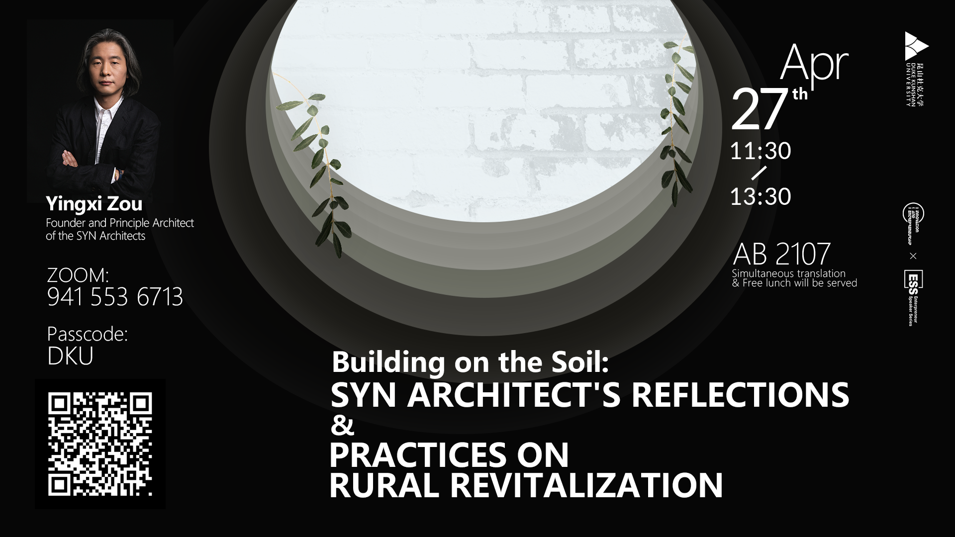 Building on the Soil:
SYN Architects' Reflections and Practices on Rural Revitalization Poster