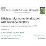 Student research on solar powered desalination published in international journal 4