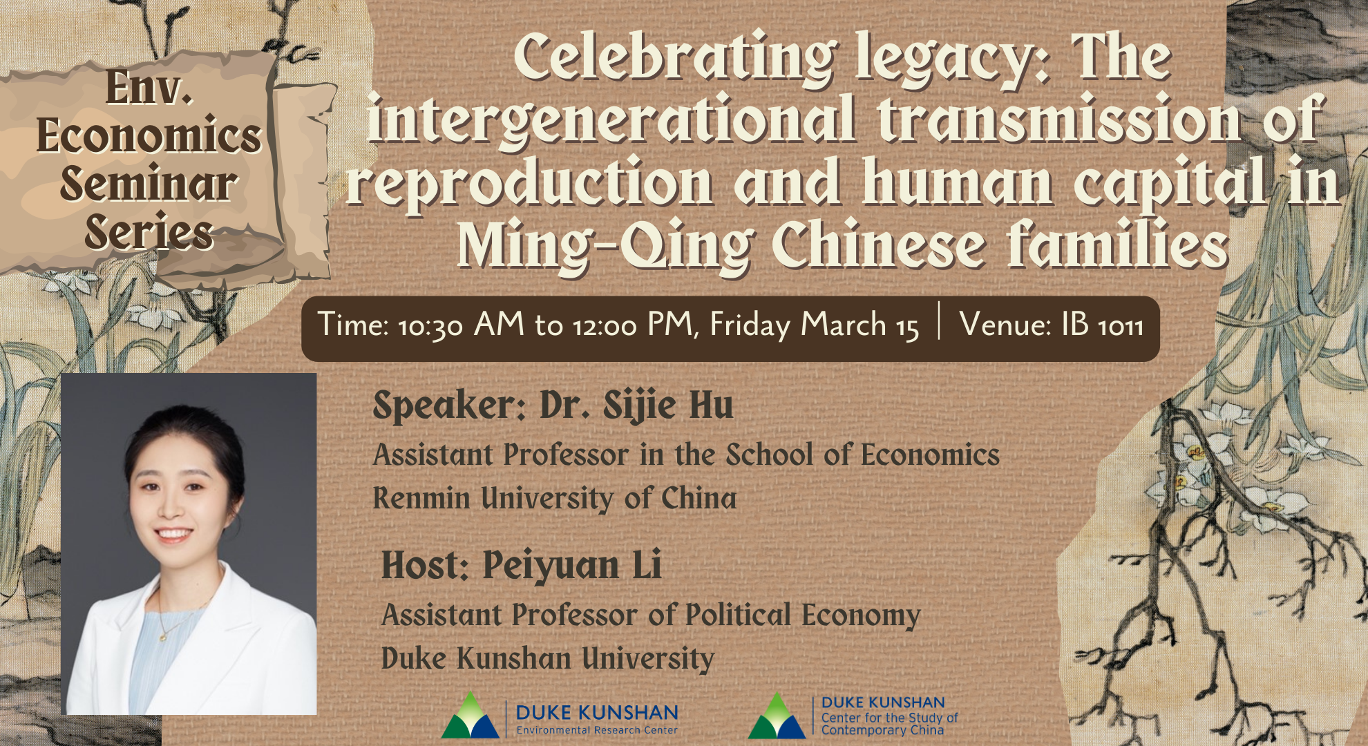 Celebrating legacy: The intergenerational transmission of reproduction and human capital in Ming-Qing Chinese families