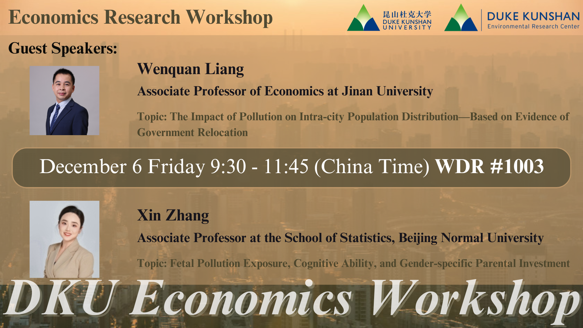 Econ Research Workshop