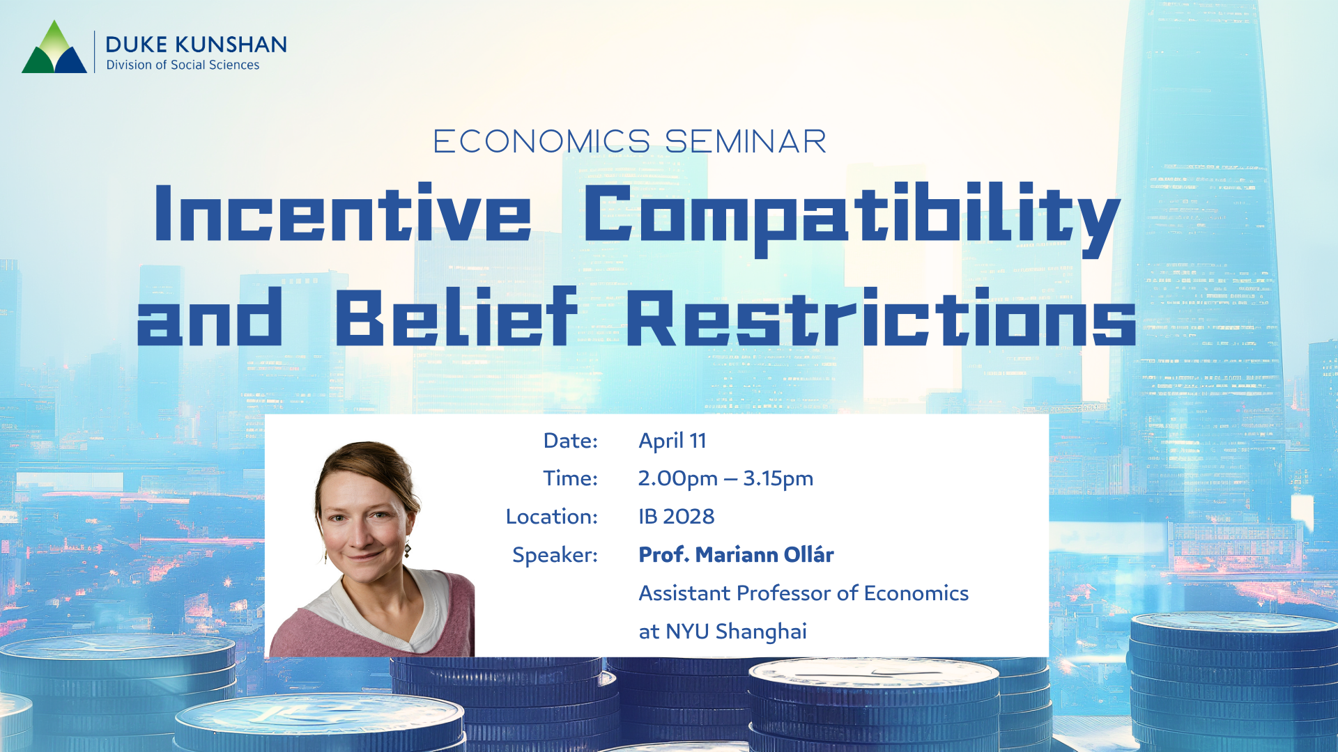 ECON Seminar | Incentive Compatibility and Belief Restrictions
