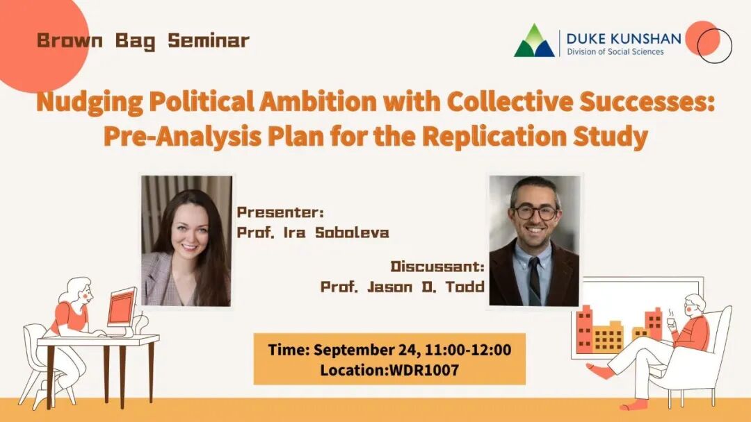 Brown Bag Seminar | Nudging Political Ambition with Collective Successes: Pre-Analysis Plan for the Replication Study