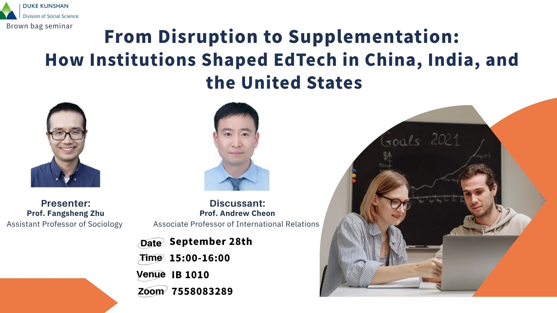 Brown Bag Seminar | From Disruption to Supplementation: How Institutions Shaped EdTech in China, India, and the United States