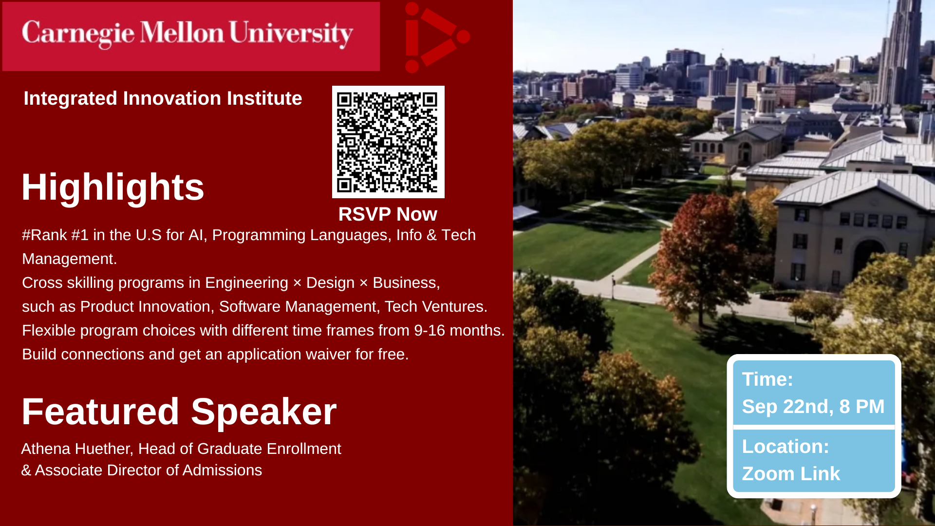 Graduate School Info Session: Carnegie Mellon University