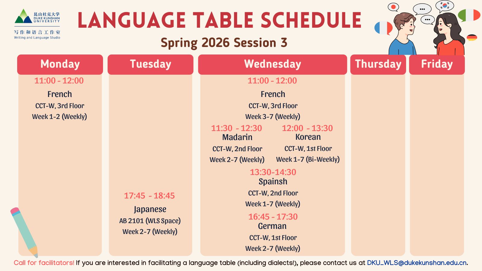 Language Tables – Language and Culture Center