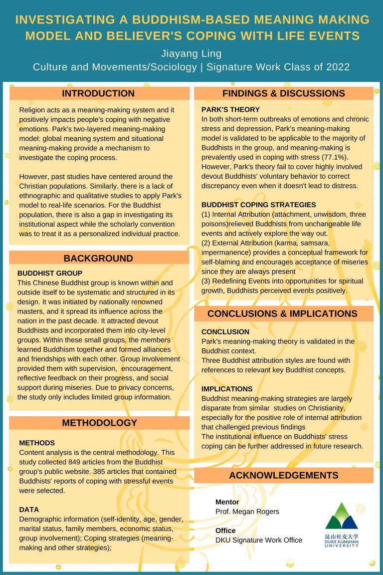 Investigating a Buddhism-based Meaning-making Model and Believer's Coping with Life Events