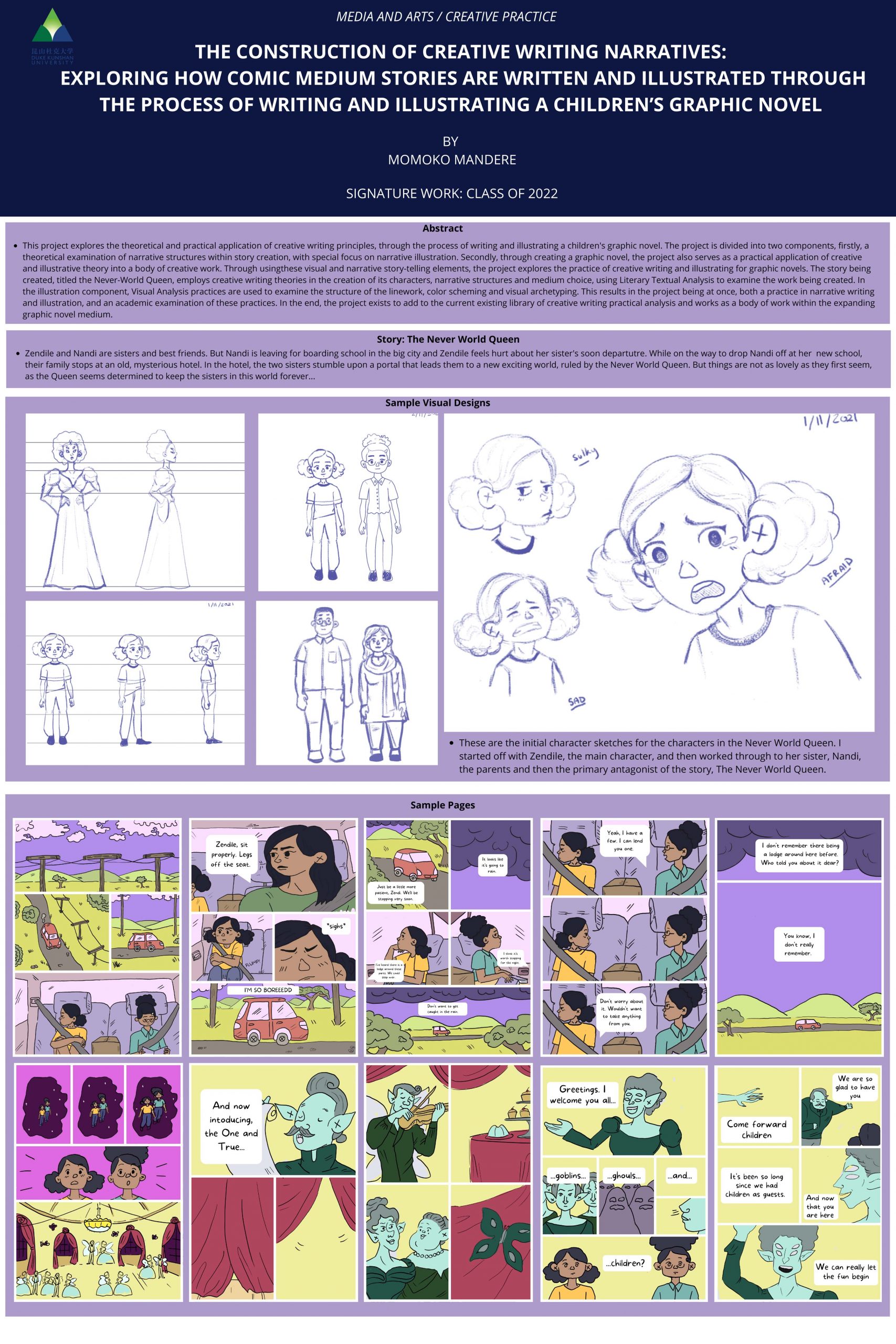 The Construction of Creative Writing Narratives: Exploring How Comic Medium Stories are Written and Illustrated Through the Process of Writing and Illustrating a Children's Graphic Novel