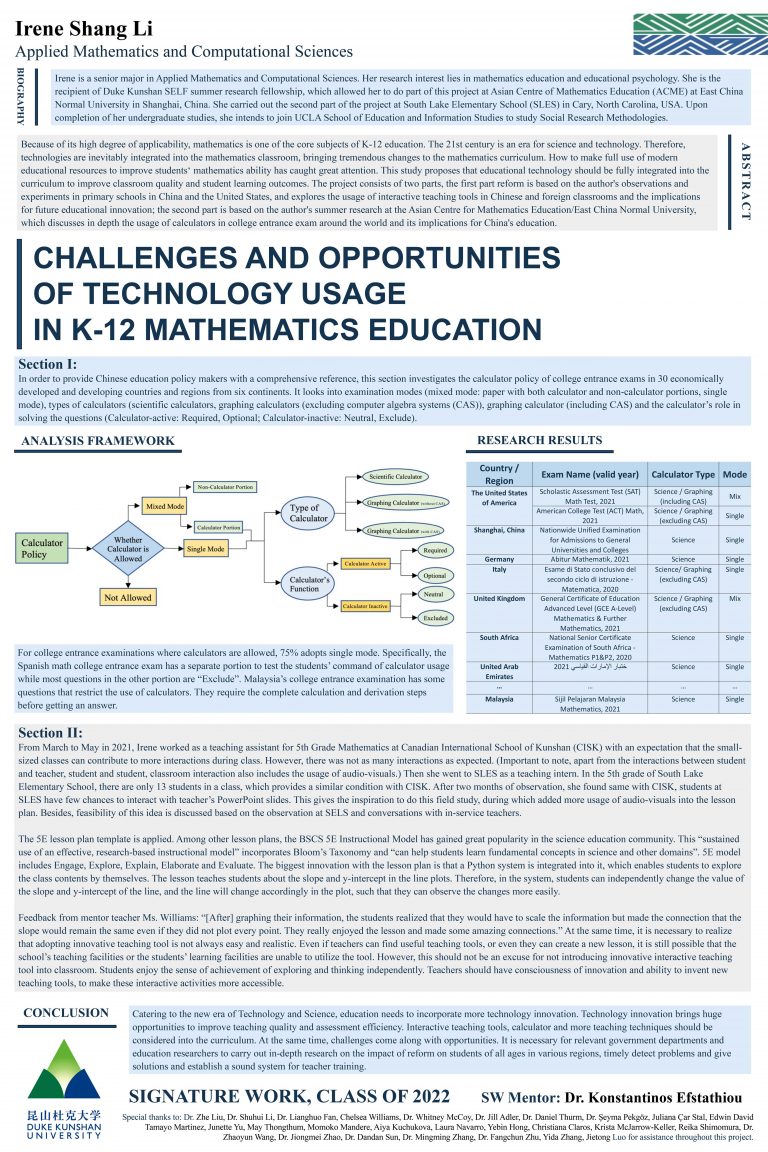 Challenges and Opportunities of Technology Usage in K-12 Mathematics Education