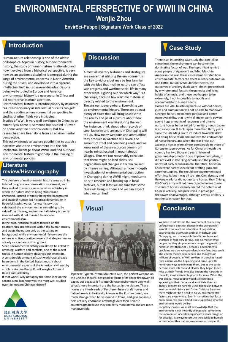 Environmental Perspective of WWII in China