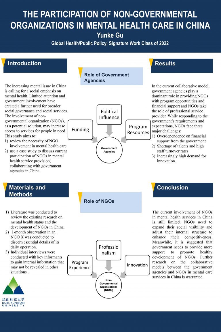 The Participation of Non-Governmental Organizations in Mental Health Care in China: A Qualitative Study
