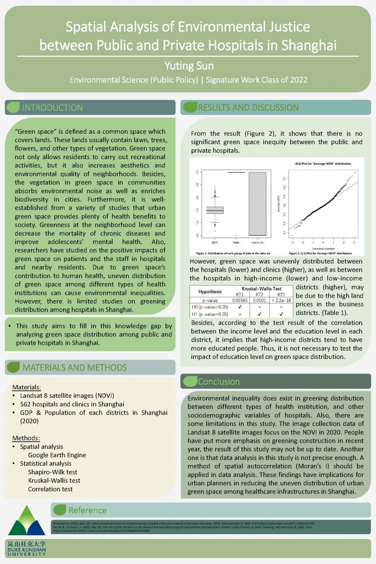 Spatial Analysis of Environmental Justice between Public and Private Hospitals in Shanghai